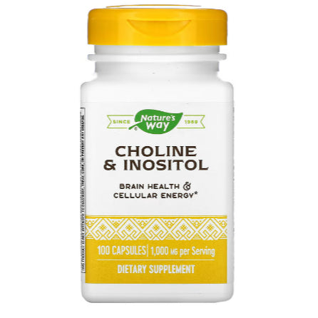 LowCostPh | Nature's Way, Choline & Inositol, 1,000 mg, 100 Capsules (500 mg per Capsule)