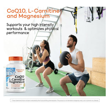 LowCost PH| Doctor's Best Coq10/l-Carnitine/Magnesium Unique Blend, Supports Energy, Muscle Mass