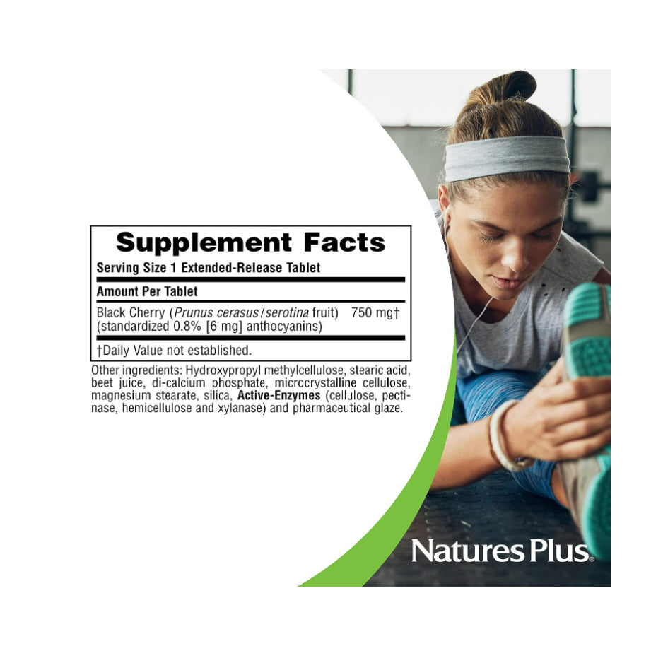 USAOnhand| NaturesPlus, Herbal Actives, Black Cherry, 750 mg, 30 Tablets