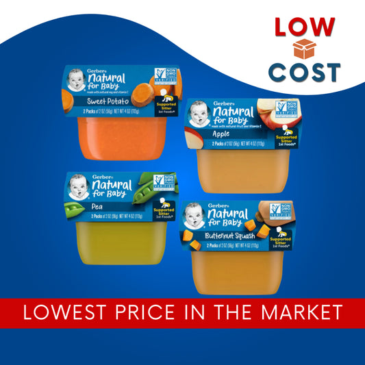 Low Cost PH | Gerbers, All flavor 1st & 2nd Foods, 2 Pack Puree Food For Baby, Apple, Prunes, Pear