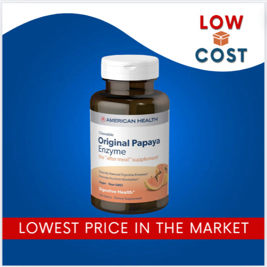LowCostPH| American Health Products - Original Papaya Enzyme, 250 Tablets