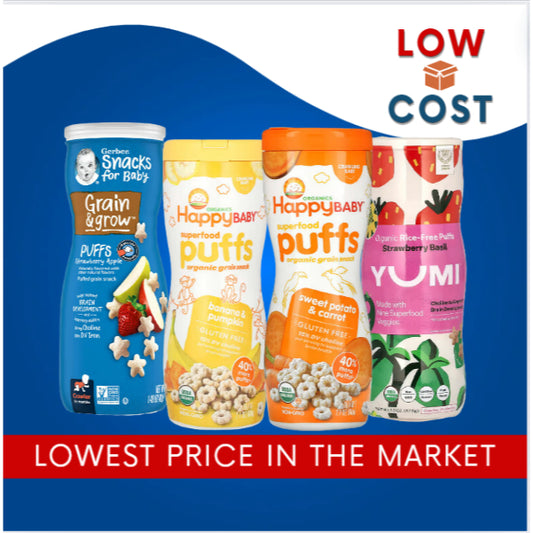 Low Cost PH | Happy Baby Puffs Organic Gluten Free Nutrient Rich Snacks Vitamins C & E Choline