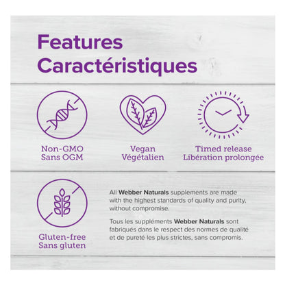 LowCostPH| Webber Naturals Hi Potency B Complex Food Supplement 120pcs