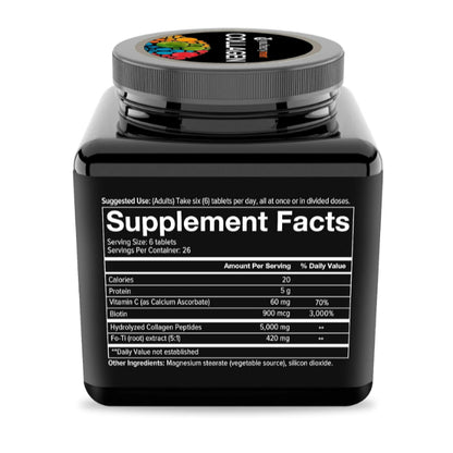 LowCost PH| Youtheory Men's Collagen -Vegetarian Collagen Supplement for Men -Contains Biotin -160ct
