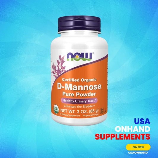 USA Onhand | NOW Foods, D-Mannose Pure Powder, 3 oz ( Supports Urinary Tract Health )