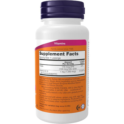 USA Onhand | NOW Foods, B-12, 1,000 mcg, 250 Loz ( Promotes Nervous System Health )