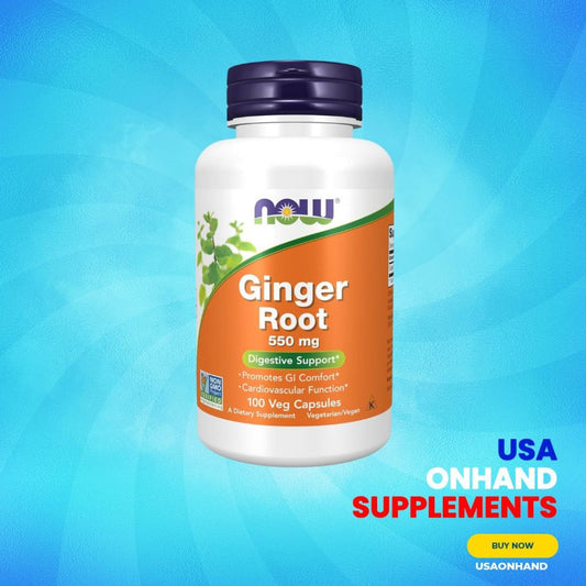 USA Onhand | NOW Foods, Ginger Root ( Supports Digestive Comfort & Promotes Joint & Muscle Health )