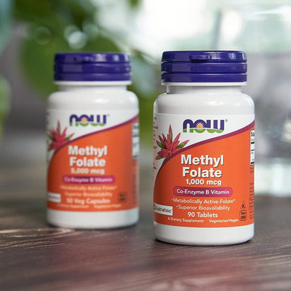 USA Onhand | NOW Foods, Methyl Folate 1,000 mcg ( Supports Mood, Cognitive Function & Heart Health )