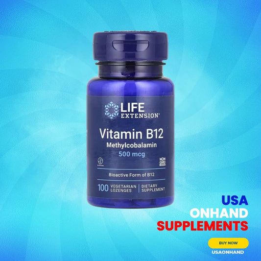 USA Onhand | Life Extension, Vitamin B12, Methylcobalamin ( Brain Health and Cognition )