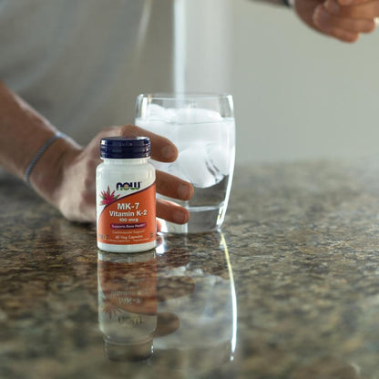 USA Onhand | NOW Foods, MK-7 Vitamin K-2, 100 mcg, 60 Veg Capsules ( Supports Bone Health )
