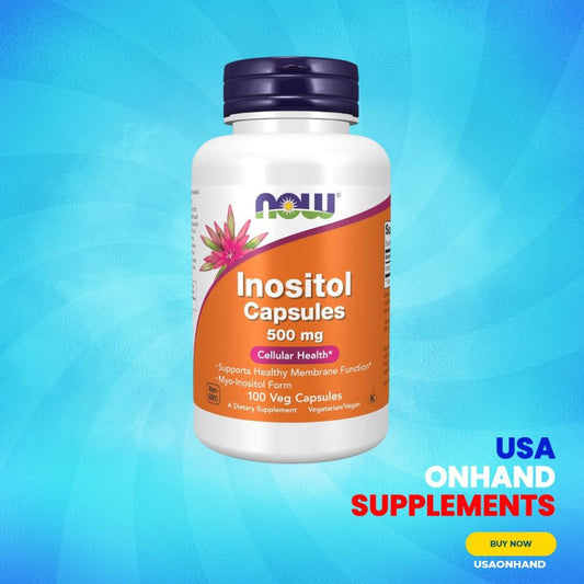 USA Onhand | NOW Foods, Inositol Capsules ( Supports Healthy Membrane Function & Cellular Health )