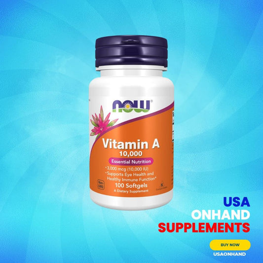 USA Onhand | NOW Foods, Vitamin A, 10,000 IU ( Supports Eye Health and Healthy Immune Function )