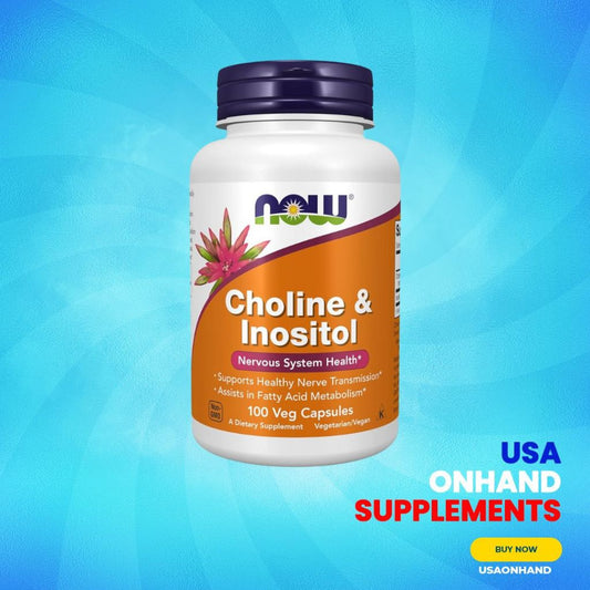 USA Onhand | NOW Foods, Choline & Inositol ( Nervous System Health & Mood and Emotional Balance )