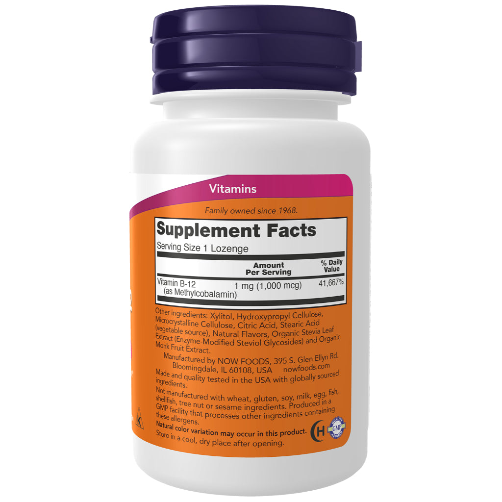 USA Onhand | NOW Foods, B-12, 100 Loz ( Nervous System Health & Essential for Energy Production )