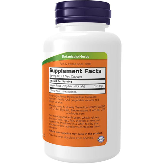 USA Onhand | NOW Foods, Ginger Root ( Supports Digestive Comfort & Promotes Joint & Muscle Health )