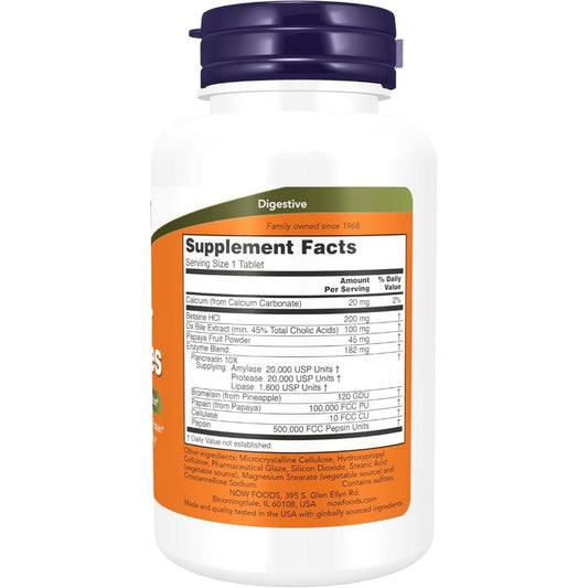 USA Onhand | NOW Foods, Super Enzymes, 90 Tablets ( Supports Healthy Digestion & Breaks Down Fats )