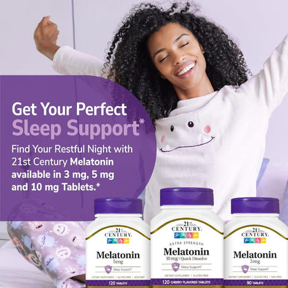 USA Onhand | 21st Century, Melatonin ( Natural Sleep Cycle and Promotes Relaxation and Sleep )