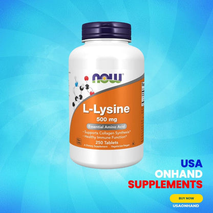 USA Onhand | Now L-Lysine ( Healthy Immune Function & Supports Collagen Synthesis )
