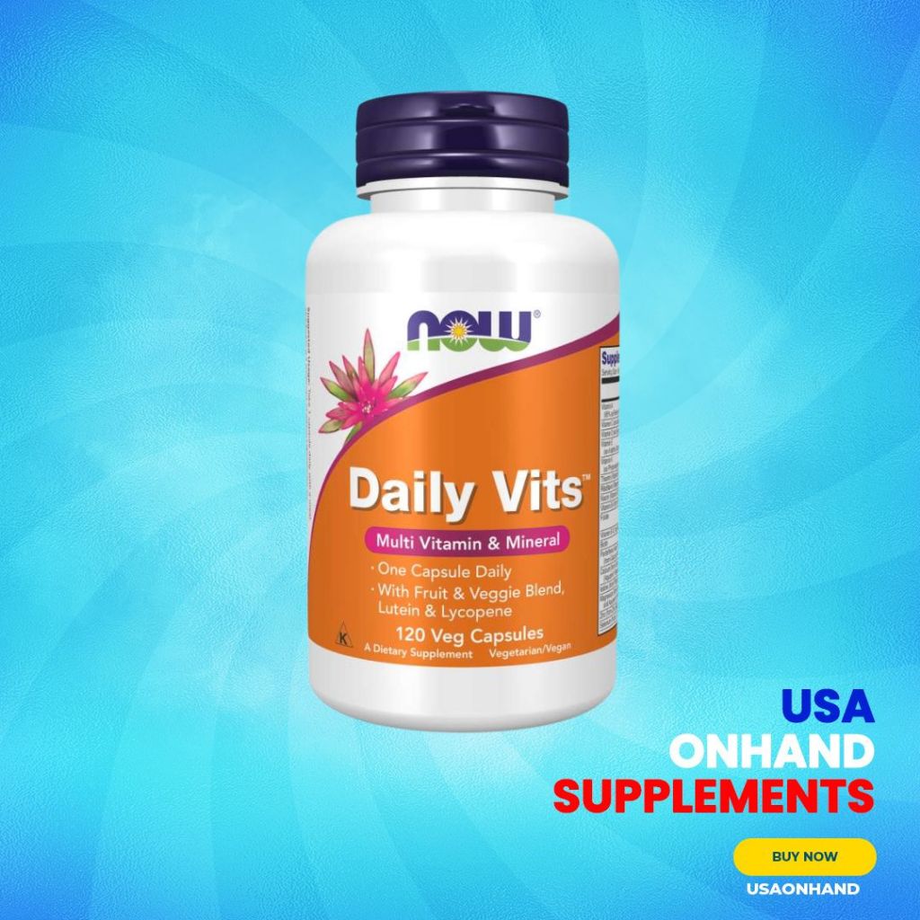 USA Onhand | NOW Foods, Daily Vits, 120 Veg Capsules ( Provides Antioxidant and Immune Support )