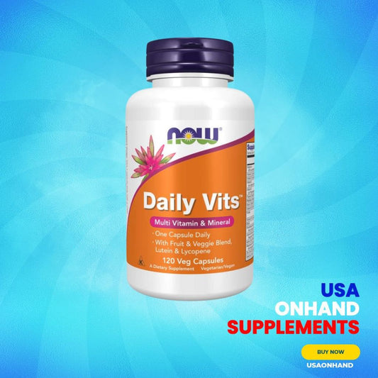 USA Onhand | NOW Foods, Daily Vits, 120 Veg Capsules ( Provides Antioxidant and Immune Support )