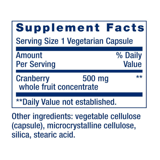 LowCost PH| Life Extension, Cran-Max, Cranberry Whole Fruit Concentrate, 500 mg, 60 Vegetarian Capsu
