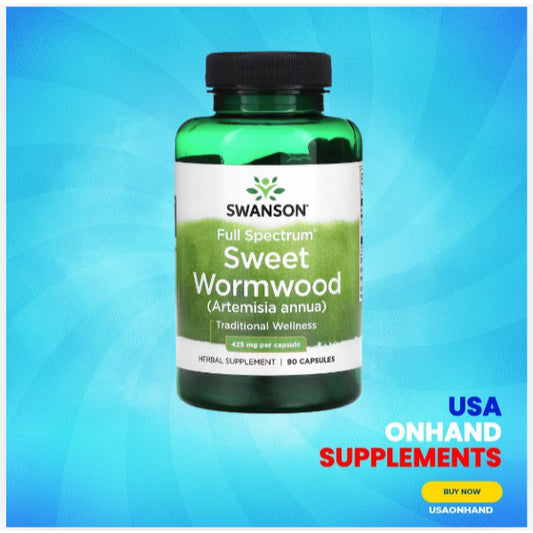 USA Onhand| Swanson, Full Spectrum Sweet Wormwood, 425 mg, 90 Capsules
