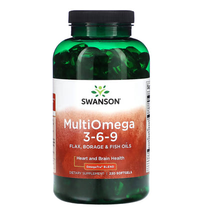 Swanson Ph | Swanson, Omega-3 Fish Oil Vitamin D, Lemon, Plant Based, High Concentrate, Omega-7