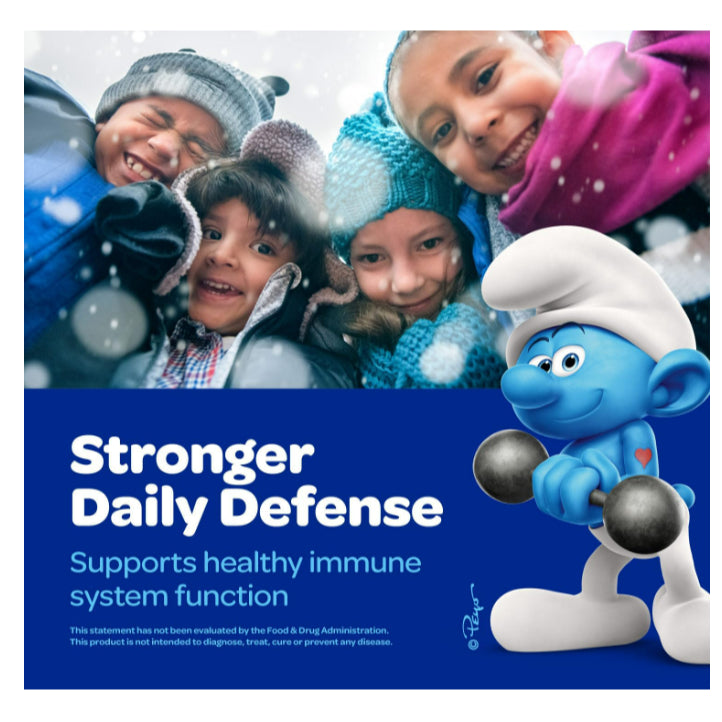 Lowcostph | The Smurfs, Kids Gummy, Immune Defense, Ages 3+, Smurf Berry, 40Gummy