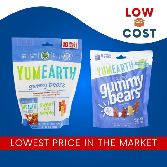 Lowcostph | YumEarth, Gummy Bears, Assorted Flavors, 10 Snack Packs, 0.7 oz (19.8 g) Each