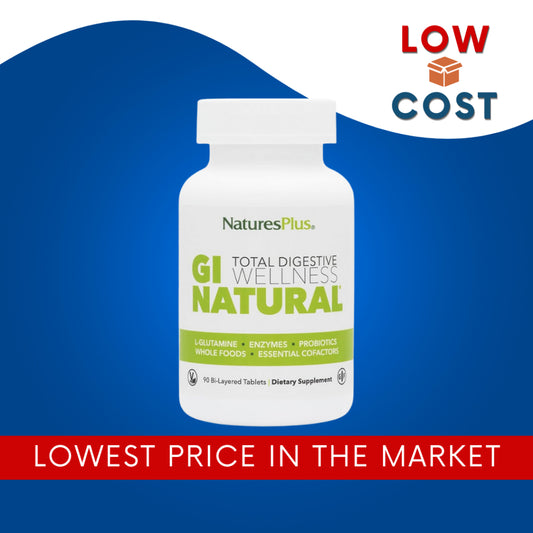 LowCostPh | NaturesPlus, Total Digestive Wellness, GI Natural, 90 Bi-Layered Tablets