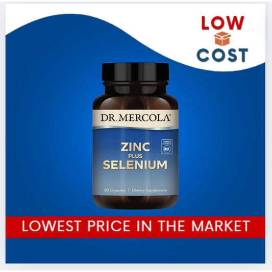 LowCost PH| Dr. Mercola, Zinc Plus Selenium, 90 Capsules Supports Immune Health, Non GMO, NSF Certif