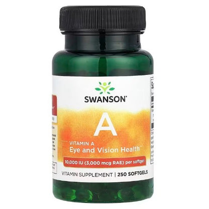 SwansonPh | Swanson, Vitamin A, 10,000 IU, Vitamins A and D, Bone Health, Eye and Vision Health