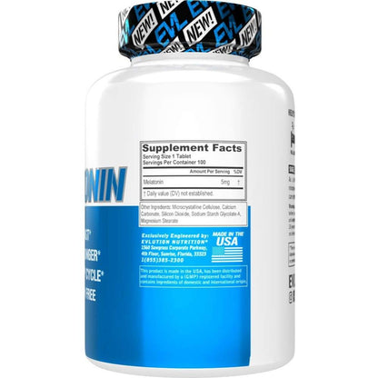 LowCostPh | Evlution Nutrition Melatonin, 5mg of High Potency, Sleep Support, Fall Asleep Fast,