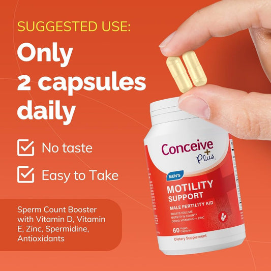 LowCostPh | Conceive Plus, Men's Motility Support, 60 Vegetarian Capsules, Motility, Quality,