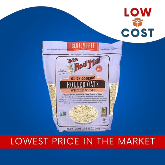 LowCostPH | Bob's Red Mill, Quick Cooking Rolled Oats, Whole Grain, Gluten Free, Steel Cut,