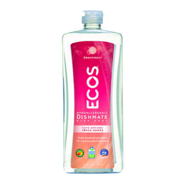 GrocerFarmer| Earth Friendly Ecos Dishmate Pear, Grapefruit, Lavender, Free & Clear, Ecos Fruit wash