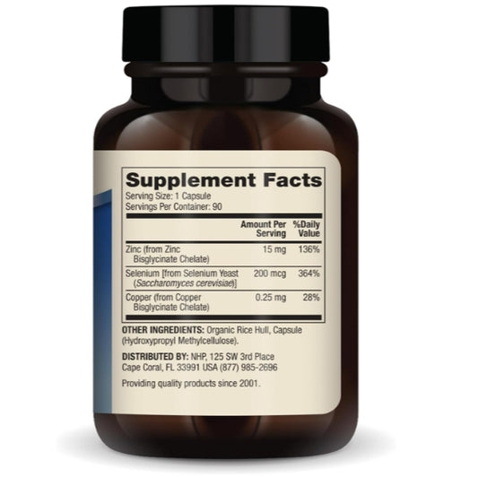 LowCost PH| Dr. Mercola, Zinc Plus Selenium, 90 Capsules Supports Immune Health, Non GMO, NSF Certif