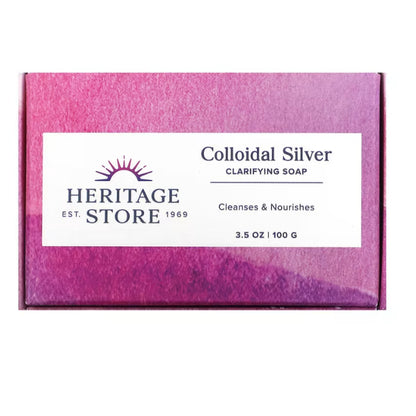 USA Onhand | Heritage Store, Colloidal Silver Clarifying Soap, 3.5 oz (100 g)