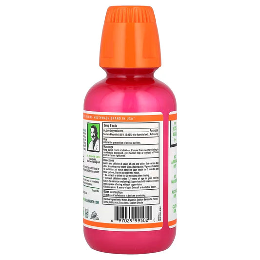 USA Onhand | TheraBreath, For Kids! Anti Cavity Oral Rinse, Ages 6+, Strawberry Splash, 10 fl oz