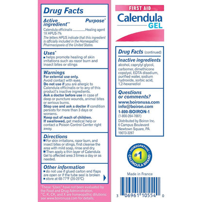 LowCostPh | Boiron, Calendula Gel, 2.6 oz (75 g), Skin Irritations* Rashes  Razor Burn Insect Bites