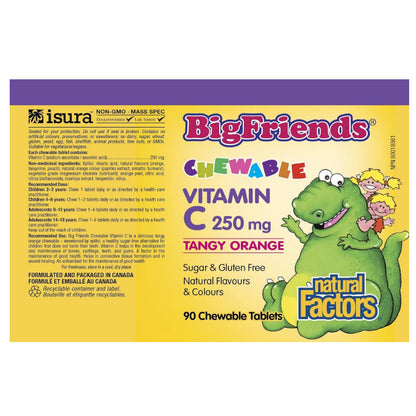 LowCostPH | Natural Factors, Big Friends, Vitamin D3, Multi-Vitamin & Minerals, Vitamin C, Magnesium