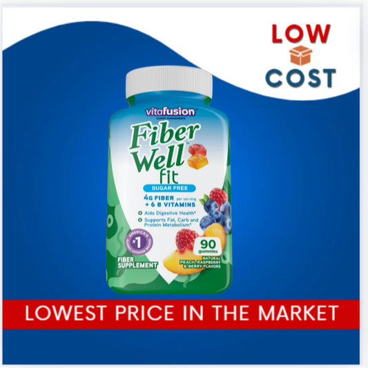 Low Cost PH | VitaFusion, FiberWell Fit Vitamins, Sugar Free, Natural Peach, Raspberry & Berry, +6 B