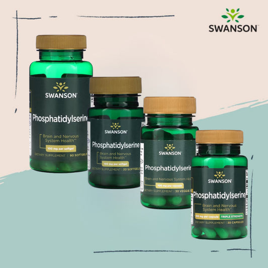 Swanson Ph | Swanson, Phosphatidylserine, 100mg, 300mg, Softgels Brain and Nervous System Health