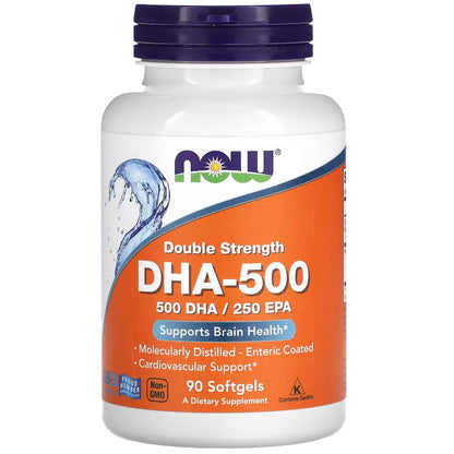 LowCostPH | Now, DHA-500/EPA-250, Double Strength, 180 Softgels Double Strength500 DHA EPA