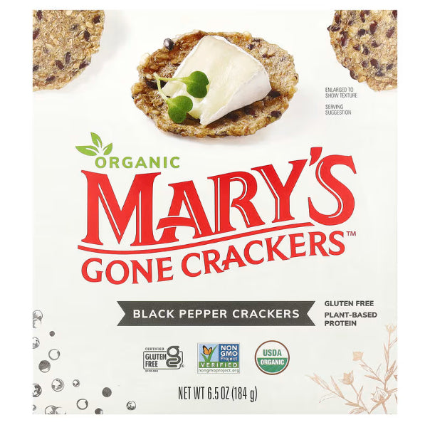 Grocer Farmer | Finn Crisp Sourdough Rye Thins, Mary's Gone Crackers, Caraway, Original, Herb,Pepper