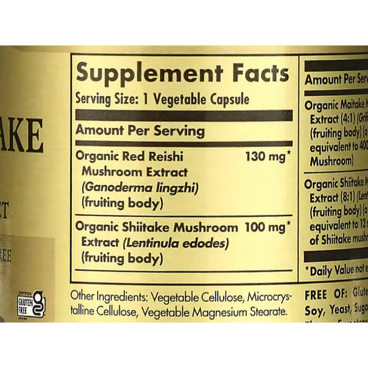 LowCost PH| SOLARAY Reishi Mushroom 600mg - Reishi Mushroom Capsules for Immune Support - Vegan, Lab