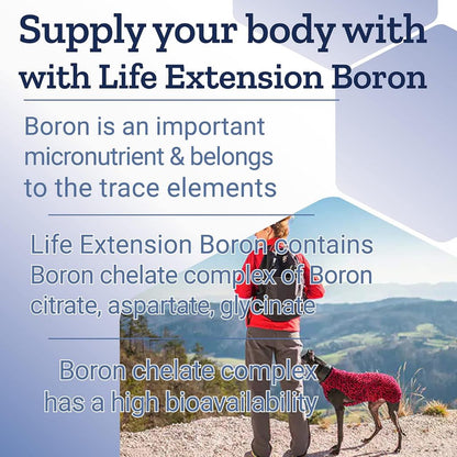 Life Extension, Boron, 3 mg, 100 Vegetarian Capsules