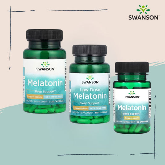 Swanson Ph | Swanson, Melatonin, 3mg 1mg Capsule. Encourages Healthy Sleep Patterns. Sleep Support