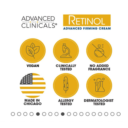 USA Onhand | Advanced Clinicals, Retinol, Advanced Firming Cream, 16 oz