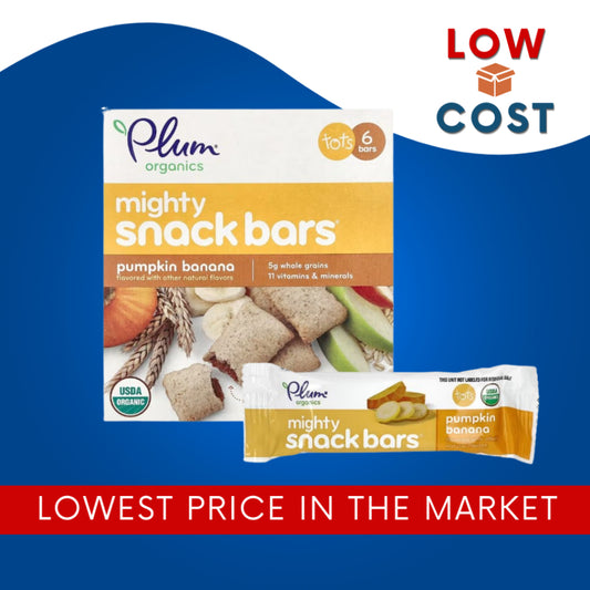 LowCostPh | Plum Organics, Mighty Snack Bars, Tots, Pumpkin Banana, 6 Bars, 0.67 oz (19 g) Each